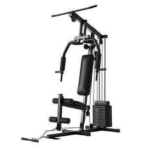✅Home Gym Station W/100LBS Weight Stack LAT Pull Down Chest Press Leg Extension - Picture 1 of 7