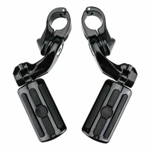 1-1/4" Motocicleta Carretera Clavijas Pedal Barra de Choque Soportes Para Harley Davidson - Imagen 1 de 14