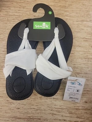 Chanclas sanuk blancas con cabestrillo de yoga 2 para mujer talla 6 ¡¡nuevas se envían rápidas!!! Foto 1 de 4