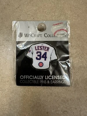 Chicago Cubs Jon Lester jersey #34 lapel pin - Image 1 of 2