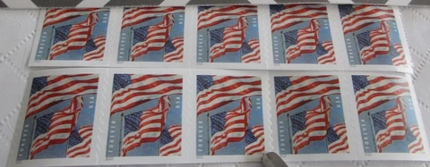 TEN    Forever Snail Mail Stamps   GET YOURS TODAY-$6.60 face value Cover