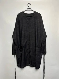 Vestido blusa Annette Gortz asimétrico de gran tamaño gris de lana con cremallera para mujer - Imagen 1 de 13
