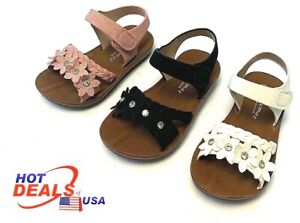 Newborn Baby Girl Soft Sole Crib Shoes Infant Toddler Summer Sandals Size 2-9