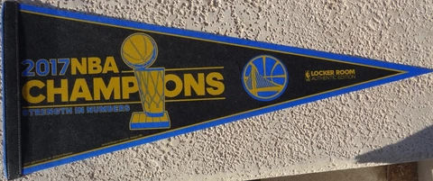 2017 NBA Champions Golden State Warriors Classic  Team Pennant Cover