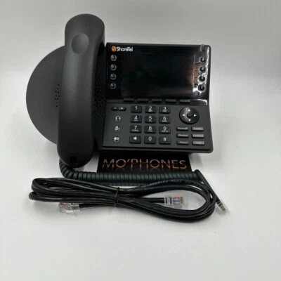 ShoreTel IP485G Gigabit IP Telephone Set Black - Image 1 of 3
