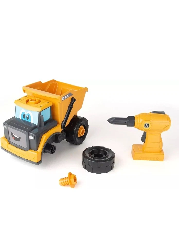 Camión de volteo John Deere BUILD-A-BUDDY juguete con taladro de juguete - pilas AA incluidas Foto 1 de 4