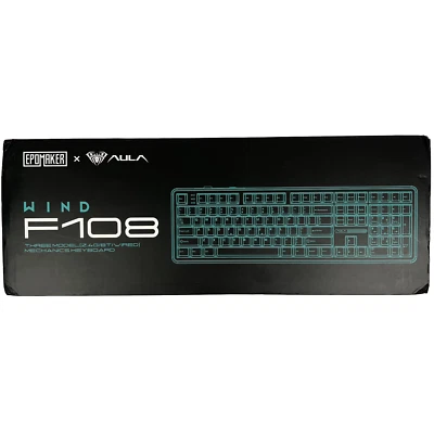 AULA F108 Wireless Mechanical Keyboard Full Size Gasket Mounted Hot-Swappable - Image 1 of 4