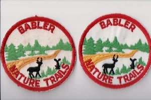 BSA Patch, Babler Nature Trails, Missouri, Two Patch Varieties - Imagen 1 de 1