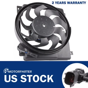Driver Side Radiator Cooling Fan W/ Motor Fit 1997-2001 Jeep Cherokee 4.0L - Picture 1 of 8