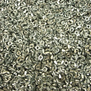 (2.500) #6-32 Tuerca de ala forjada en frío enchapada en zinc tipo A máquina rosca acero - Imagen 1 de 5