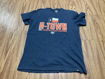 ‘#E11 ‘47 Brand Houston Astros 2017 American League Champions Medium Shirt - Image 1 of 4