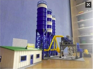3D Printed HO Scale Concrete Plant. Custom Made. - Picture 1 of 7