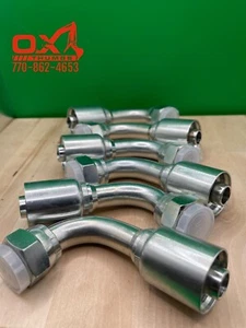 Paquete de 6 mangueras de repuesto Parker 43 Series 1J943-10-10 5/8" ORFS hembra 90 a 5/8" - Imagen 1 de 1