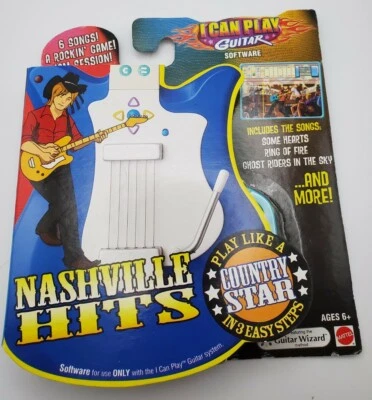 Mattel I Can Play Guitar Nashville Hits 6 Songs, Software for Use w ICPG Sealed  - Image 1 of 4