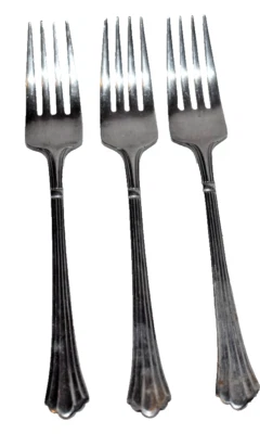 3 tenedores de cena cubiertos de acero inoxidable Estia Dorian 7 3/8" Foto 1 de 3