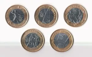 2016 RIO - Olympics game - Lot of different sport 5 coins - UNC - Picture 1 of 2