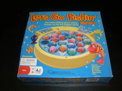 Let's Go Fishin' Game 2008 Fishing Game WORKING Pressman - Image 1 of 3