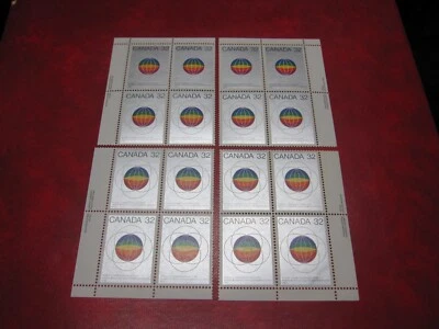 CANADA Unitrade#976 32c UNITED NATIONS WORLD COMMUNICATIONS SET OF 4 INSCRIPT.NH - Image 1 of 2