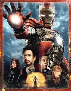 Iron Man 2 - 4K Ultra HD Zavvi Exclusive Blu Ray Steelbook IP 5 lot H1333 - Picture 1 of 5