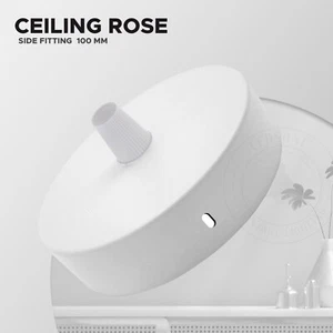 Set di attacchi a sospensione vintage industriale plafoniera rosa per cavo tessuto UK - Foto 1 di 12