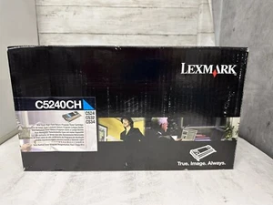 Genuine Lexmark C5240CH One Cyan H Y Return Prog Print Cartridge Labeled New / - Picture 1 of 3