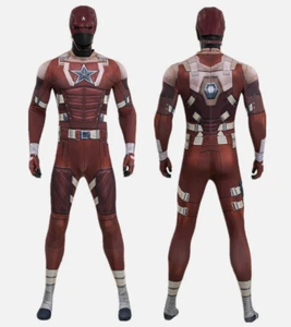 Thunderbolts Red Guardian Cosplay Costume Adult Man Jumpsuit Halloween Carnival - Picture 1 of 22