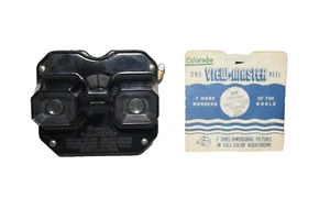 Vtg Sawyers View Master Model C 1950s Black Bakelite 3D Stereoscope w 1 Reel - Picture 1 of 8