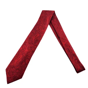 TASSO ELBA Spa Paisley Tie 59" x 3.50" Silk Mens Necktie Red - Picture 1 of 5