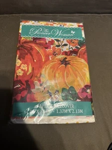 The Pioneer Woman Table Cover Pumpkin Autumn Fall Thanksgiving Paper 54x84 Box P - Picture 1 of 5