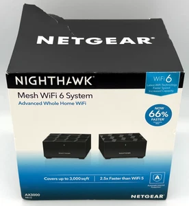 NETGEAR Nighthawk Advance Whole Home Dual WiFi 6 System MK72 - LIGHTLY USED - Picture 1 of 4