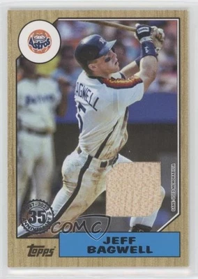 2022 Topps Series 1 1987 Topps Baseball Relics Jeff Bagwell #87R-JBA HOF - Image 1 of 2
