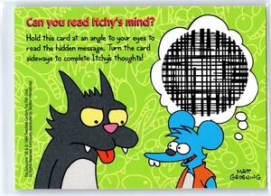 ITCHY & SCRATCY 1994 Skybox Read Itchy's Mind The Simpsons Series II #I 27 - Picture 1 of 2