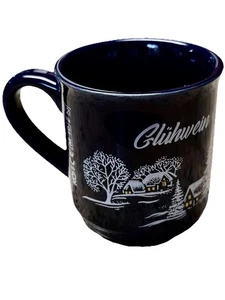 Gluhwein Kaffeebecher Blau Germany Van Well Keramik - Bild 1 von 8