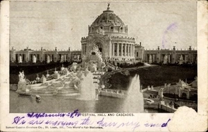 Postal St Louis Missouri EE. UU., Feria Mundial 1904, Salón de Festivales y... - 4856310 - Imagen 1 de 2