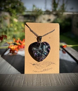 ✨Velvet effect resin necklace , unique jewelry,new handmade gift idea ✨ - Picture 1 of 5