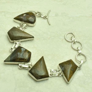 Yellow Moss Agate Gemstone Ethnic Handmade Bracelet Jewelry 31 Gms AB 95805 - Picture 1 of 1