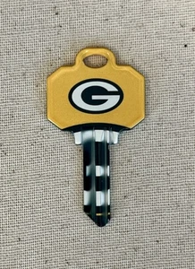 NFL 2025 GREEN BAY PACKERS SCHLAGE HOUSE KEY BLANK SC1 - Picture 1 of 1