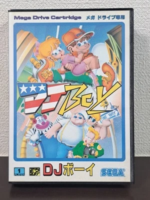 DJ BOY W/box Instruction Sega Mega Drive  MD Cartridge Tested - Image 1 of 4