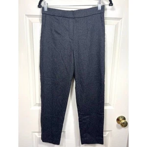 Babaton Cohen Pant Stretch Wool Cashmere Cropped Pleated Dress Pant in Dark Gray - Picture 1 of 8