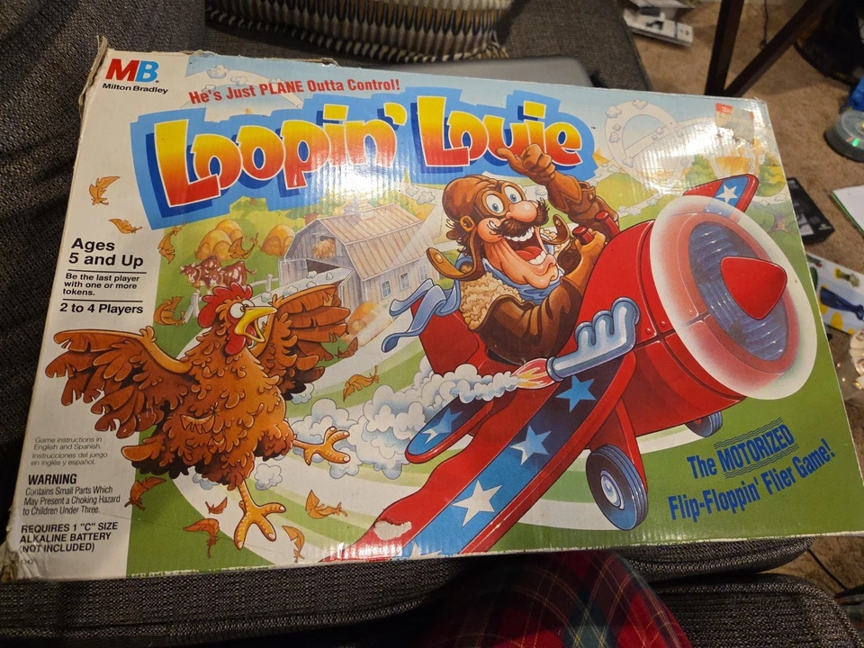 Juego de mesa Milton Bradley Loopin' Louie 1992 vintage ¡funciona bien! Falta manual Foto 1 de 4