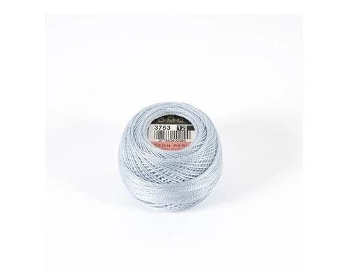DMC Cotton Pearl Embroidery Thread #12 Thread Length 120m 10 Balls #3753 Blue - Image 1 of 1