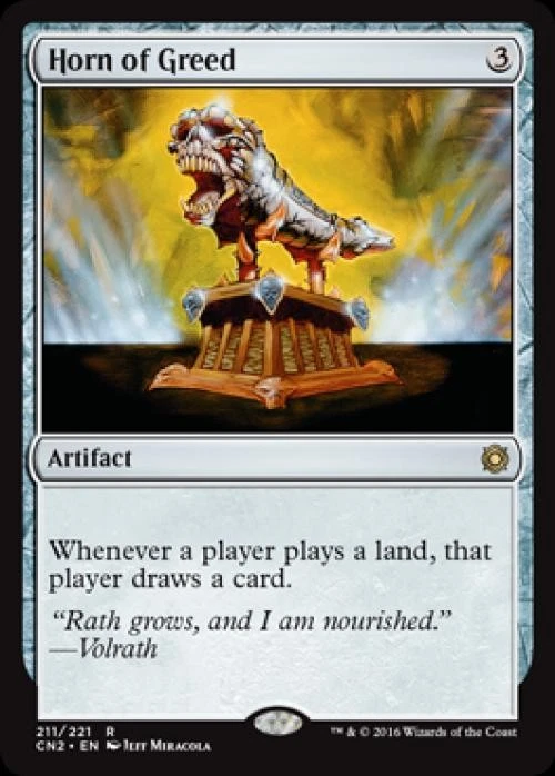 Horn of Greed - Light Play MTG Conspiracy: Take the Crown - Image 1 of 1