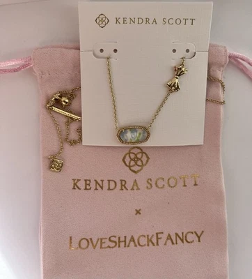 🩵Kendra Scott X Love Shack Fancy Elisa Blue Blooming Heirloom Necklace New 🎀 - Image 1 of 4