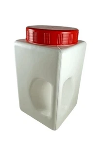 Contenitore porta spezie bianco con coperchio rosso - Foto 1 di 1