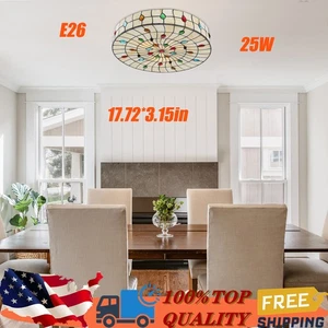 Tiffany Style Ceiling Light Ceiling Light Fixture Ceiling Lamp for Bedroom Kitch - Picture 1 of 15