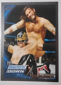 2010 Topps WWE Smack Down CM Punk Silver Variant Card #36 #’d 20/50 - Picture 1 of 2