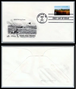 US FDC # C136 70c Nine-Mile Prairie ArtCraft L.Cancel 2001, 0a1806 - Picture 1 of 1