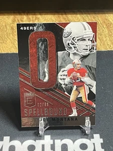 2021 Panini Donruss Elite - Spellbound Red First A, Red Jersey #S-A Joe Montana /99 - Bild 1 von 2