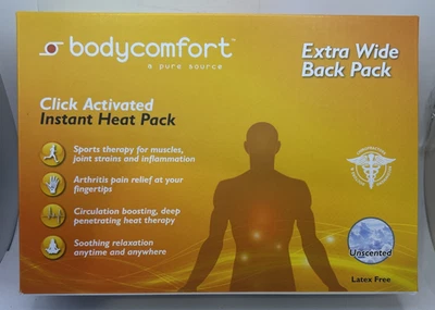 Bodycomfort Extra-wide Back Pack - Instant Heat Pack - Unscented Open Box New - Image 1 of 4