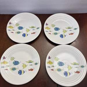 "4 platos de almuerzo Fiesta Belk exclusivos escuela de peces fiesta 9""" - Imagen 1 de 13